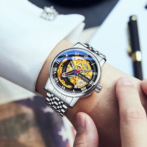 MG.ORKINA 111 Nuevo Reloj Mecánico para Hombre, Totalmente Automático, Resistente al Agua, Reloj de Moda Transparente y Hueco 2025 - Product Image 2