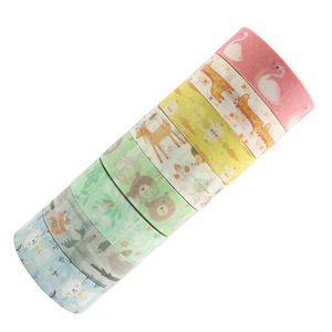 Ruban Washi Export Source 15 mm x 5 m, Animaux de Dessin Animé, Volume 8, pour Journal Créatif et Artisanat - Product Image 4