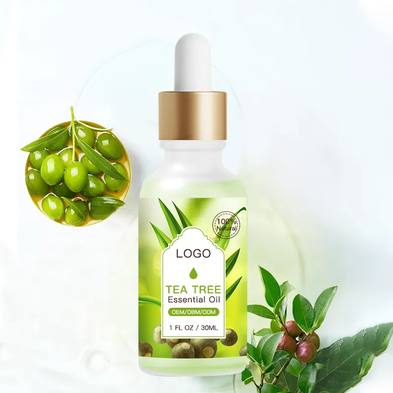 Olio dell'albero del tè di cura di pelle del fronte dell'etichetta privata all'ingrosso 100% naturale puro per il trattamento del punto dell'acne