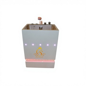 EUR PET Bañera <span class=keywords><strong>de</strong></span> Lujo Plegable y Moderna <span class=keywords><strong>de</strong></span> Acrílico con LED <span class=keywords><strong>para</strong></span> <span class=keywords><strong>Perros</strong></span> y Gatos, con Hidromasaje - Product Image 1