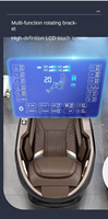 Fauteuil de massage électrique intelligent multifonction 4D à commande vocale Bluetooth pour usage domestique, avec fonction de massage complet du corps et interface en anglais