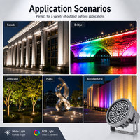 Projecteur architectural LED SMD RGBW DMX512 haute luminosité, extérieur, changeant de couleur, IP66, étanche, éclairage paysager, éclairage de façade