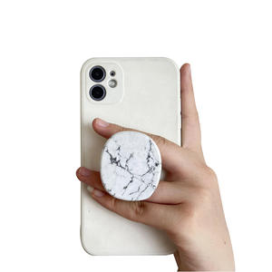 Accesorios de moda para teléfono móvil Soporte para teléfono móvil de mármol real Soporte Pulsera de piedra Correa para teléfono móvil - Product Image 2