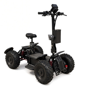 Scooter Eléctrico Todoterreno de Alta Resistencia 4WD con Suspensión de Doble Horquilla, Capacidad de Subida <span class=keywords><strong>del</strong></span> 35%, para Entusiastas <span class=keywords><strong>del</strong></span> Todoterreno, 12000-14000W - Product Image 5