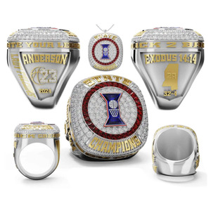 แหวนแชมป์โลหะสำหรับผู้ใหญ่สำหรับเด็กแหวนแชมป์กีฬาปรับแต่งได้ - Product Image 2