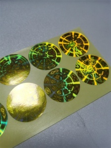 Không thấm nước RFID giả mạo bằng chứng an ninh Sticker Holographic Laser Peel nhãn cho rượu vang và dược phẩm Chai làm bằng vinyl - Product Image 2