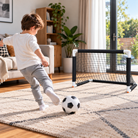 But de football miniature pliable en plastique facile à assembler, but de football portable de petite taille pour la maison, le jardin, les jeux parent-enfant