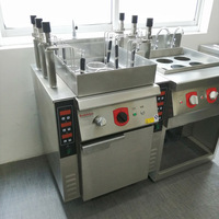 Cuiseur à nouilles électrique en acier inoxydable RKMF-PS166 à six bacs, efficace