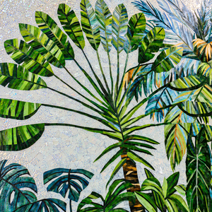 Mosaïque murale en <span class=keywords><strong>verre</strong></span> découpé à la main motif Toucan <span class=keywords><strong>de</strong></span> la forêt tropicale <span class=keywords><strong>pour</strong></span> piscine, crédence, <span class=keywords><strong>cloison</strong></span> d'hôtel, décoration murale <span class=keywords><strong>de</strong></span> fond - Product Image 3