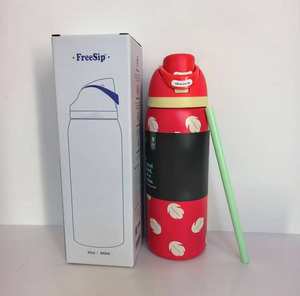 Bouteille d'eau isotherme réutilisable à double paroi en acier inoxydable 24/32 oz, à large ouverture, pour la gym, le sport et le vélo - Product Image 4