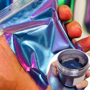 สินค้าใหม่มาแรง! ผงสีเปลี่ยนสีแบบขายส่ง รับผลิตแบรนด์ส่วนตัว บรรจุภัณฑ์ปรับแต่งได้ หลายสี ผงไมก้าแบบหลวม - Product Image 1