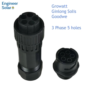 Growatt goodwe Solis ginlong EG4 <span class=keywords><strong>sungrow</strong></span> SJ devalan เก็บพลังงานไฮบริดอินเวอร์เตอร์3เฟส5ขาแกนทองแดงสีดำ IP65 ABS - Product Image 5