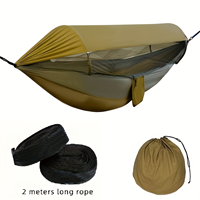 Hamac de camping et de randonnée imperméable avec moustiquaire intégrée pour l'extérieur
