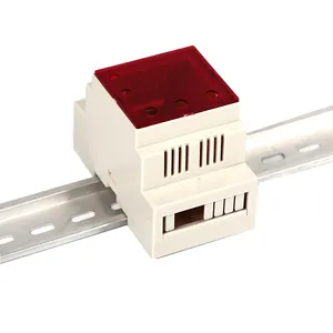 Custom Din Rail Enclosure Mounting Enclosure Electronic Abs Plastic Junction Box Cable Outlet Housing 87*52*60mm