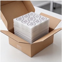 Étiquettes pharmaceutiques faites à la main avec amour - Autocollants adhésifs imperméables et durables résistants à l'huile en PP/PVC pour supermarchés, personnalisables