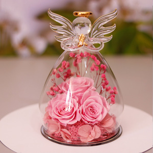 Rosa Eterna Infinita, Flor Eterna de Ángel, Rosas Eternas Preservadas en Cristal - Product Image 2