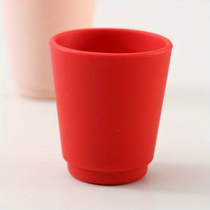 Taza de silicona para bebés y niños pequeños 2025 para entrenamiento, taza abierta para batidos con asa, taza de aprendizaje para principiantes en estilo de diseño para niños - Product Image 5