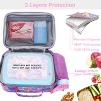 Boîte à lunch personnalisée isolée et réutilisable, sacs à lunch lavables et étanches pour adultes, garçons, filles et enfants