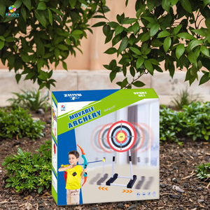 Juego de Tiro con Arco de Plástico con Ventosa y Objetivo Móvil, Arco y <span class=keywords><strong>Flechas</strong></span> para Niños de 3+ Años, Juegos al Aire Libre, Regalos de Cumpleaños - Product Image 4