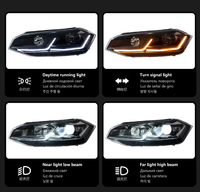 AURON VW Polo 2019-2024 Phares avant LED de raccordement/amélioration à faible intensité, haute luminosité 6000 lm 6000K 12V 36W, nouvelle lumière, vente en gros
