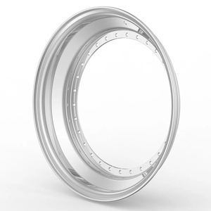 Lèvre de roue 3 pièces pour <span class=keywords><strong>BBS</strong></span> <span class=keywords><strong>Motorsport</strong></span> <span class=keywords><strong>18</strong></span> à 19 pouces 24 trous Jante 3 pièces polie Double marche lèvre extérieure en alliage 6061-T6 - Product Image 4