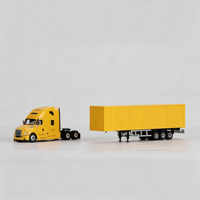 Modèle de camion de logistique en métal à l'échelle 1:64 - Jouet moulé sous pression, statique, personnalisable, souvenir d'entreprise et décoration de bureau