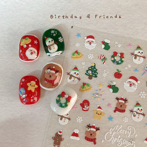 Pegatinas <span class=keywords><strong>de</strong></span> Uñas Navideñas Autoadhesivas para Niños, Lindas Figuras <span class=keywords><strong>de</strong></span> Muñeco <span class=keywords><strong>de</strong></span> <span class=keywords><strong>Nieve</strong></span>, Copos <span class=keywords><strong>de</strong></span> <span class=keywords><strong>Nieve</strong></span>, Campanas <span class=keywords><strong>de</strong></span> <span class=keywords><strong>Nieve</strong></span> y Renos - Product Image 3