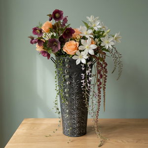 Galvanized Metal Customized American Rustic Farmhouse Planter <b>Vase</b> for Flower and Garden Use - Product Image 3