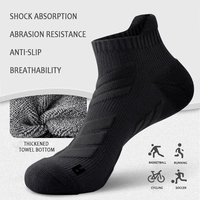 Chaussettes de performance athlétique MQ 026 avec design de trous d'aération, désodorisantes, absorbant les chocs, chaussettes courtes pour hommes, vente en gros