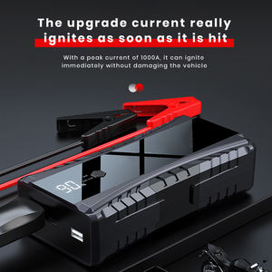 Autoway Démarreur de secours pour voiture 12V haute capacité |   Moteurs à essence/diesel à double usage |   Courant de pointe de 800A |   Lumière LED | - Product Image 3