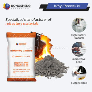 Vật liệu đúc chịu lửa hàng đầu kích thước tùy chỉnh cao alumina thấp xi măng đúc nhà sản xuất vật liệu chịu lửa - Product Image 3