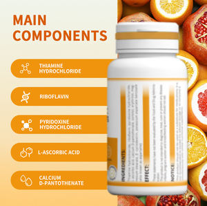 Tabletas Masticables de Vitaminas <span class=keywords><strong>B</strong></span> y C al por Mayor, Tabletas Multivitamínicas Masticables con <span class=keywords><strong>Componentes</strong></span> Principales: <span class=keywords><strong>Complejo</strong></span> <span class=keywords><strong>B</strong></span> y Vitamina C - Product Image 2