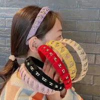 Wholesale Retro Metal Alloy Chain Headbands Fashionable Simple Unique Design Twist Knit Hairband For Women Hair Accessories