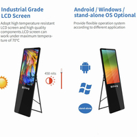 Dragonworth Indoor LCD Digital Signage Kiosk 43/49/55 Inch Portable with Graphics Support for Elevator and Retail Advertising