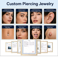 Barbell de piercing pour téton droit en titane ASTM F136 avec deux pierres CZ transparentes, bijoux de piercing corporel en or et argent, vente en gros