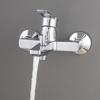 Meilleur prix, robinet de douche mural facile à nettoyer, en zinc + PPA, ensemble de robinetterie pour salle de bain