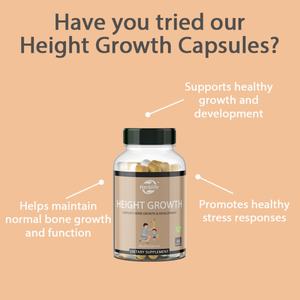 Cápsulas para el Crecimiento en Altura, Suplemento Natural para el Crecimiento y Desarrollo de Niños y Adolescentes, Vitamina D, K, Calcio, Edades 5+ - Product Image 3