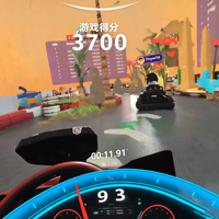 Simulador de Carreras de Realidad Mixta Inmersiva para Niños, Go Kart AR/MR para Zonas de Carreras Infantiles en Interiores y Exteriores