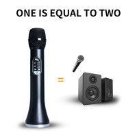 Microphone sans fil portable pour enregistrement, micro, microfono inalambrico profesional, système de karaoké avec micro et Bluetooth