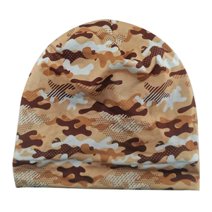 Bonnet de Nuit en Satin Double Couche Personnalisé avec Logo, en Polyester Doux et Élastique, Motif Camouflage Dessin Animé, Unisexe, Vente en Gros - Product Image 5