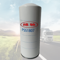 Filter oli mesin produksi Tiongkok kualitas tinggi Filter P551807 Filter oli pelumas untuk truk kerja berat