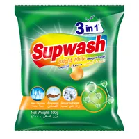 Supwash 100G ราคาถูกผงซักฟอกโฟมที่อุดมไปด้วย Perfumed ผงซักฟอก Bright White 100G 3ใน1