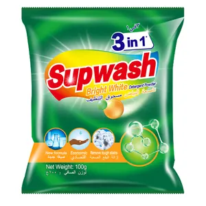 Supwash100g安い洗剤リッチフォーム香水ランドリー洗剤パウダーブライトホワイト100g3in 1