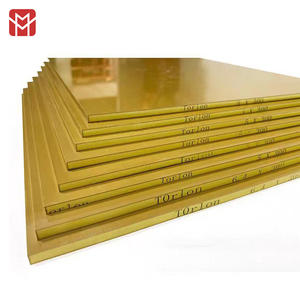 1日配送 ポリアミドイミド バージン 無添加 ナチュラル PAI シート 3mm X 30cm X 30cm 高温耐性 切削用 トルロン <span class=keywords><strong>4203</strong></span> - Product Image 1