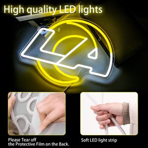 Los Angeles LED LED Neon burcu duvar dekor ışık futbol takımı Neon ışıkları işareti adam mağara parti kulübü Bar futbol taraftarları yurt Neon - Product Image 4