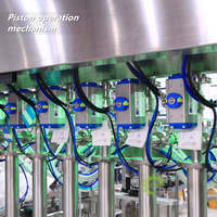 Machine de remplissage automatique à piston ZXSMART de qualité alimentaire à 10 buses pour liquides et pâtes (beurre de cacahuète, ketchup, miel, confiture, sauce) – 60 BPM