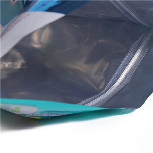 Pochette à fermeture éclair personnalisable en plastique composite laminé (OPP/CPP/VMPET/<span class=keywords><strong>AL</strong></span>/PA/PE) imprimée pour emballage cadeau de produits capillaires et de soins corporels - Product Image 5