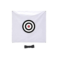 Objetivo de Golf Plegable Portátil de 5' x 5', Tela de Práctica para Interiores/Exteriores, Ayuda de Entrenamiento para Campo de Práctica