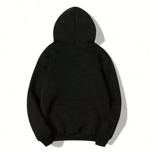 Vente en gros de sweats à capuche en molleton noir avec logo personnalisé imprimé 100% coton, sweats à capuche blancs unis pour hommes, sweats à capuche et sweat-shirts de créateurs - Product Image 4