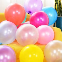Ballons en latex nacré de 12 pouces, 28 grammes chacun, 100 pièces par paquet, pour fêtes d'anniversaire, décorations de mariage, aménagements d'événements